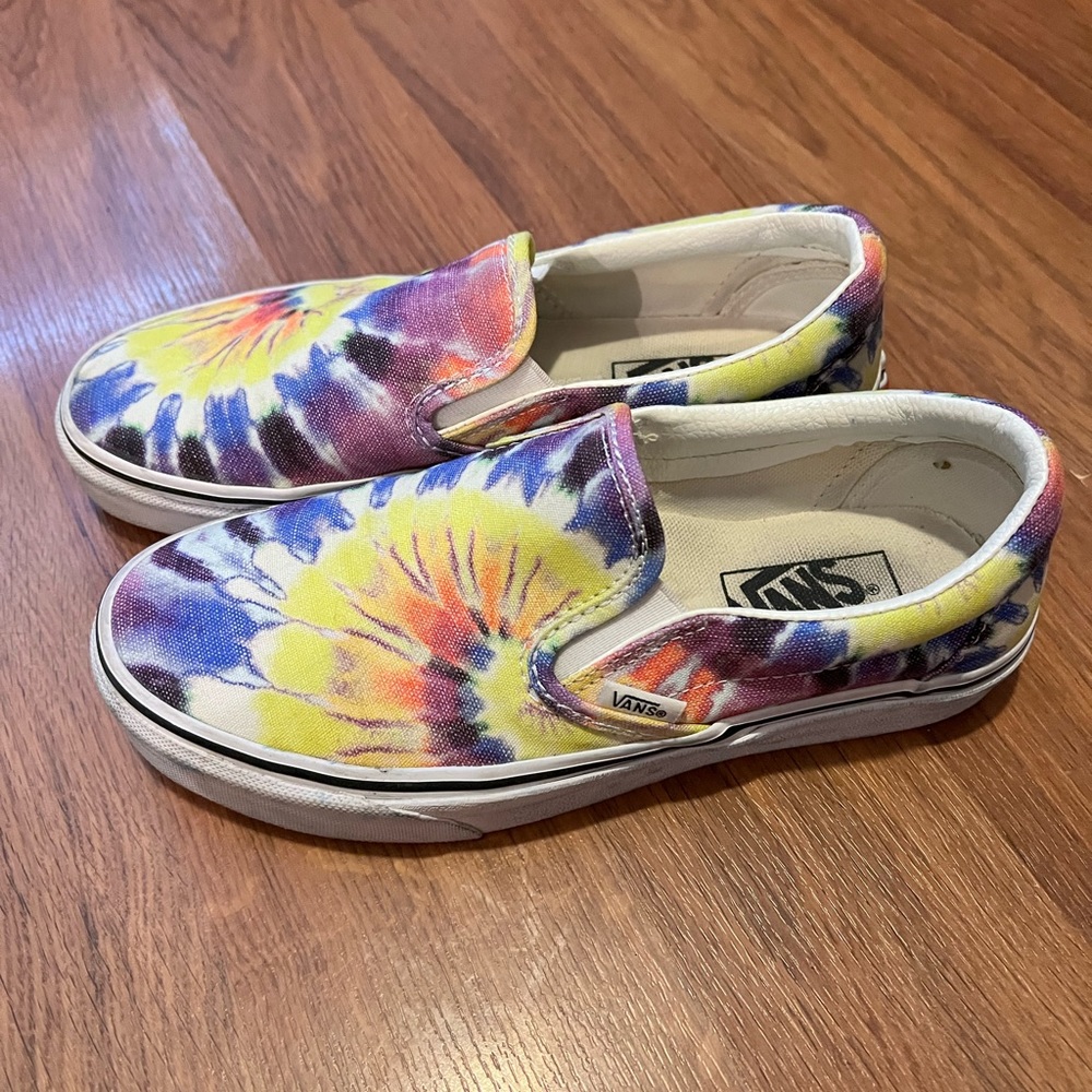 COPY - Tie dye slip on vans